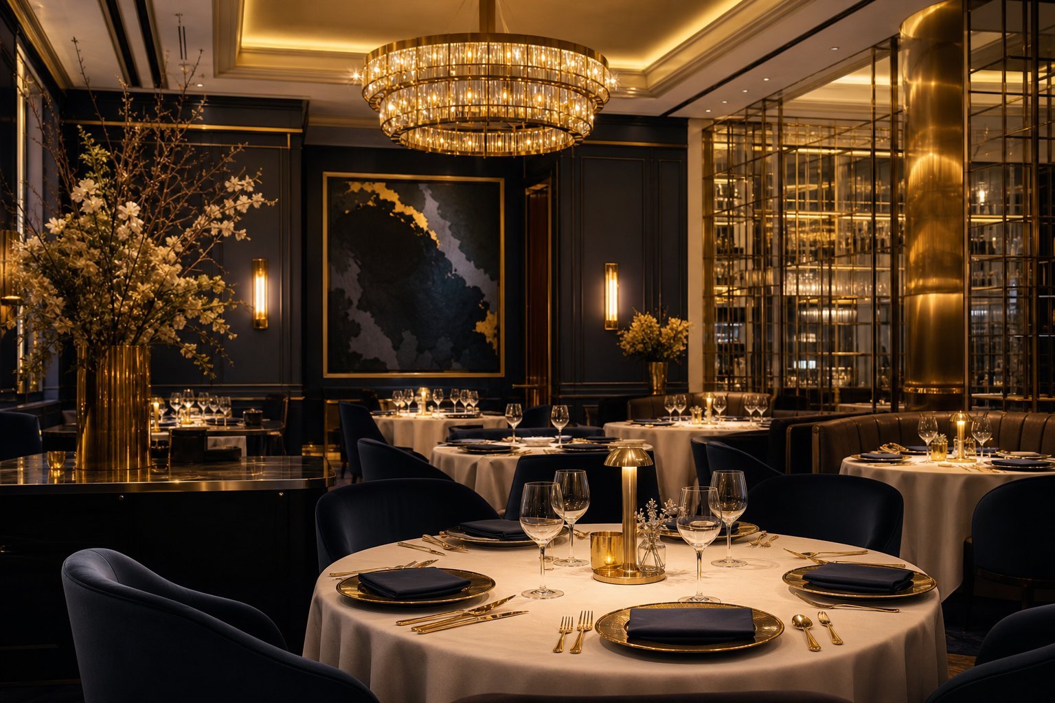 Elegant fine dining restaurant managed by HCI Hospitality